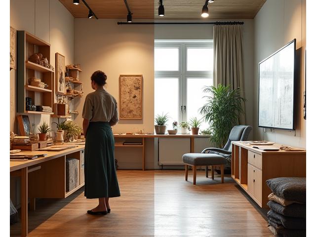 En tidstunnel som fremstiller Øyland Interiørs historie fra 2008 til i dag, med fokus på nordnorsk håndverk og design